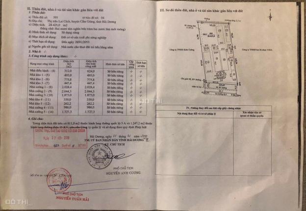 Bán 2,84ha đất kho xưởng mặt đường ql5 đang cho các doanh nghiệp thuê. 0988798195 12845515