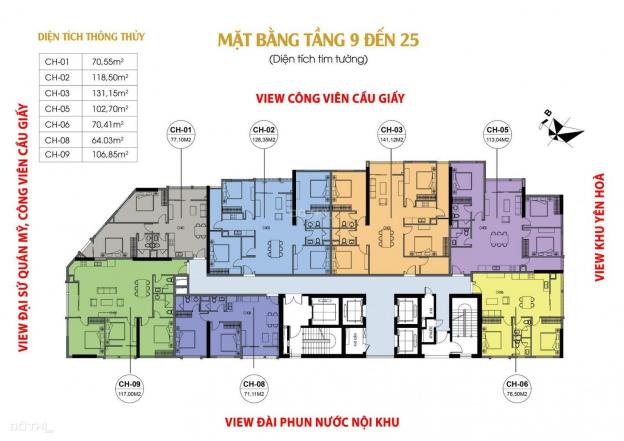 Bán căn hộ chung cư tại dự án Luxury Park View, Cầu Giấy, Hà Nội, diện tích 131.02m2 12848065