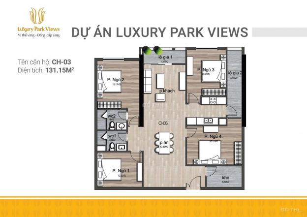 Bán căn hộ chung cư tại dự án Luxury Park View, Cầu Giấy, Hà Nội, diện tích 131.02m2 12848065