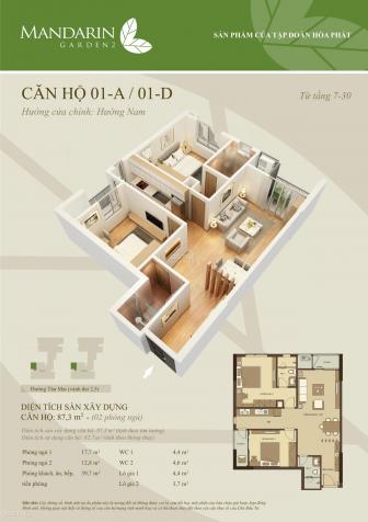 Căn hộ chung cư tại dự án Mandarin Garden 2, Hoàng Mai, Hà Nội, diện tích 82.7m2 12856088