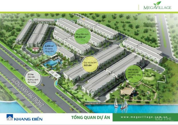 Bán nhà phố Mega Village Khang Điền Quận 9 view trực diện hồ bơi, sổ đỏ riêng. Ngân hàng hỗ trợ 70% 12857024