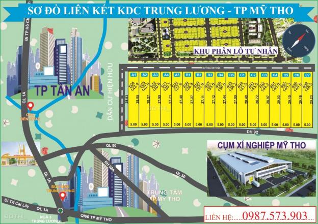 KDC TP. Mỹ Tho, DT 5x28m, giá 620tr, gần quảng trường TT tỉnh 12858240