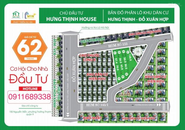 Bán đất chợ Phước Long B, Đỗ Xuân Hợp, Quận 9. 4 x 14m, giá 3,472 tỷ 12863962