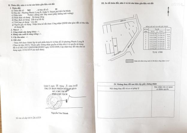 Bán đất chợ Phước Long B, Đỗ Xuân Hợp, Quận 9. 4 x 14m, giá 3,472 tỷ 12863962