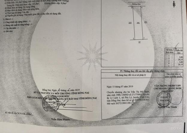 Không mua đất ở đây vậy mua ở đâu nữa! Đất Hố Nai sổ hồng thổ cư, giá 850 triệu 12864177