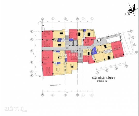 Bán căn hộ chung cư tại dự án Núi Trúc Square, Ba Đình, Hà Nội, diện tích 56m2, giá 40 triệu/m2 12864963