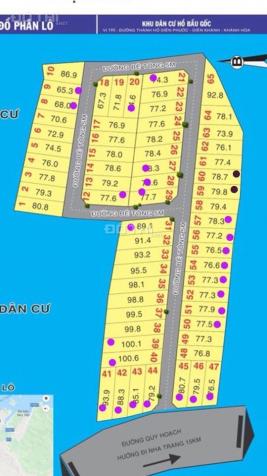 Bán đất tại đường Thành Hồ, Xã Diên Phước, Diên Khánh, Khánh Hòa, diện tích 92.8m2, giá 260 triệu 12866038