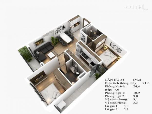 Bán căn hộ 72m2 view Vinhomes Harmony tại KĐT Sài Đồng, full NT, nhận nhà ở ngay, giá 1,9 tỷ 12866063