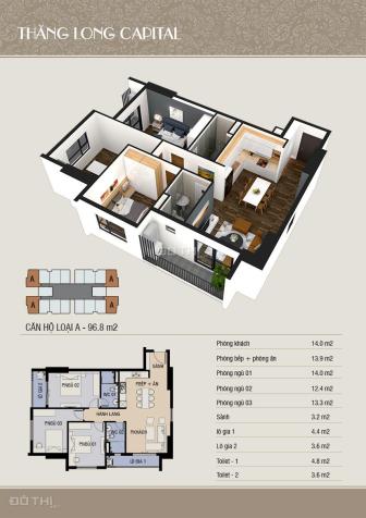 Bán gấp căn hộ chung cư tại dự án Thăng Long Capital, Hoài Đức, Hà Nội diện tích 69,9m2, giá 1,2 tỷ 12704458