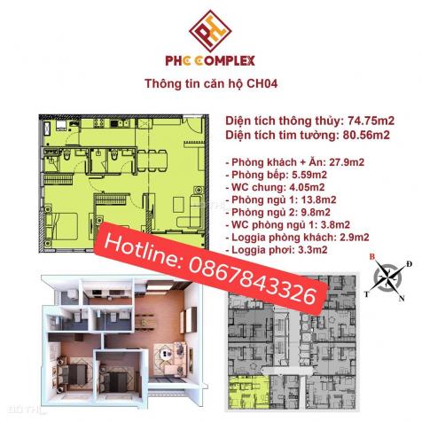 Bán căn hộ PHC Complex - giá đợt 1 cực tốt - ngập tràn ưu đãi chiết khấu và quà tặng. 0867843326 12871164