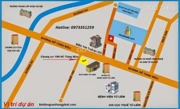 Định cư nước ngoài bán cắt lỗ căn 78m2, 3PN, 2WC tại chung cư 199 Hồ Tùng Mậu, giá chỉ 24tr/m2 12871870