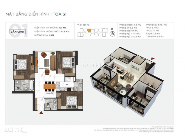 Bán suất ngoại giao S2 Sunshine City 2 PN, 80m2 giá tốt nhất 2.9 tỷ, full nội thất, LH 0987.409.395 12874562