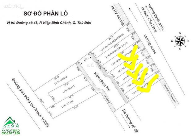 Bán lô đất mặt tiền hẻm 97 đường Số 48, phường Hiệp Bình Chánh, Thủ Đức 12875104