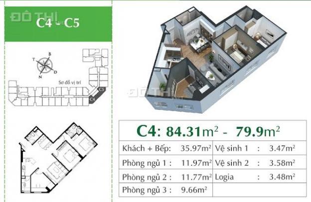 Căn hộ cao cấp Eco City Việt Hưng 2PN, full nội thất, giá 1,7 tỷ, CK 11% giá bán, 09345 989 36 12886128