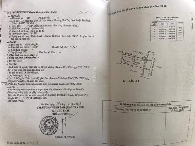 Bán đất HXH 6/20 Lê Thúc Hoạch, P. Phú Thọ Hòa, Q. Tân Phú, TP. HCM 12814943