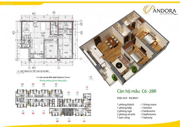 Quỹ căn đẹp nhất giá rẻ tại chung cư cao cấp Pandora Tower 53 Triều Khúc - Thanh Xuân 12889261