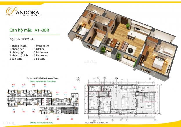 Quỹ căn đẹp nhất giá rẻ tại chung cư cao cấp Pandora Tower 53 Triều Khúc - Thanh Xuân 12889261