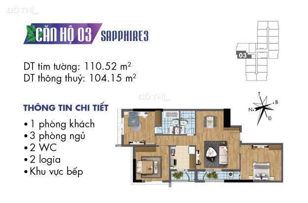 Nhanh tay sở hữu ngay căn hộ đẹp nhất, DT 104.2m2, 3PN, thanh toán 50% nhận nhà ngay 12892002