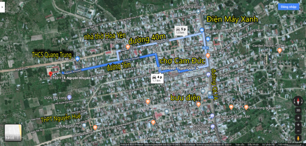 Bán đất tại đường Nguyễn Khuyến, Xã Cam Đức, Cam Lâm, Khánh Hòa, diện tích 100m2, giá 750 triệu 12899060
