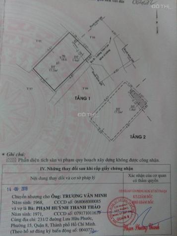 Bán nhà 1 trệt 1 lầu đường Lương Văn Can, p15, q8, giá 1.65 tỷ SHR 12903843