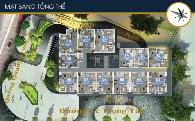 Bán căn hộ 58m2, 2PN, giá 1,3 tỷ tại CC FLC Star Tower 418 Quang Trung, LH 0934515659 12907494