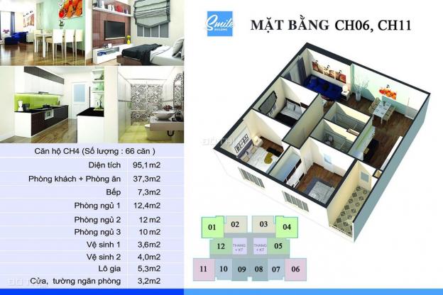 Bán căn 06 3PN ngoại giao cực rẻ - chung cư Smile Building. LH: 0904996127 12908698