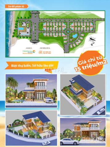 Lô biệt thự tại dự án Tropical Ocean Villa & Resort, diện tích 300m2 - 500m2, 15tr/m2, 0902592725 12917174