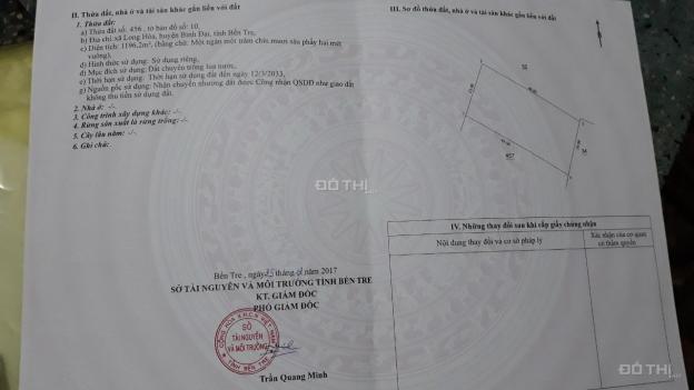 Chính chủ cần bán đất vườn gần KCN Phú Nhuận huyện Bình Đại, Bến Tre 12924285