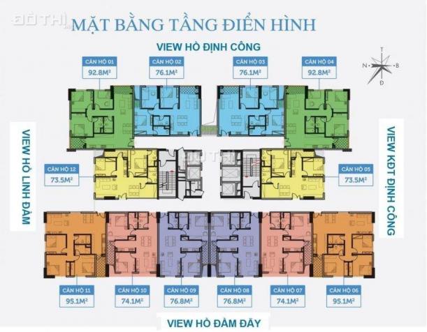 Dự án duy nhất khu vực Định Công - Giải Phóng, căn hộ 2 phòng ngủ, 1,83 tỷ, view hồ điều hòa 5,1ha 12933070