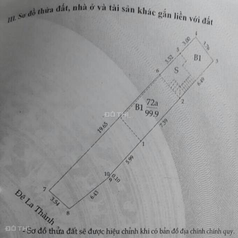 Chính chủ bán đất mặt phố Đê La Thành, 99m2, MT 3.54m, SĐCC, giá 11 tỷ. LH 0932188951 12934166