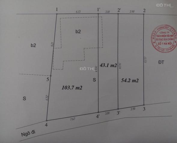 Bán đất Phú Thượng, ngõ 343, An Dương Vương 48m2 MT 3,5m, đường vào rộng 3m giá 42tr/m2, 0968135609 12935849