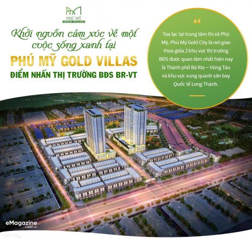 Bán đất dự án Phú Mỹ Gold Villas tại khu vực Bà Rịa - Vũng Tàu 12935883