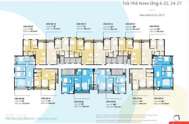 Chính chủ bán căn 2 PN, 87.2m2 tòa Novo tại Kosmo Tây Hồ, LH: 0967 999 595 12942333