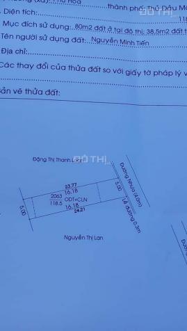 Bán đất tại hẻm 217 Đường Nguyễn Thị Minh Khai, Phú Hòa, Thủ Dầu Một, Bình Dương 118m2, giá 2.4 tỷ 12947793