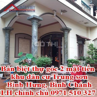 Bán biệt thự góc 2 mặt tiền khu dân cư Trung Sơn, Bình Hưng, Bình Chánh 12949670