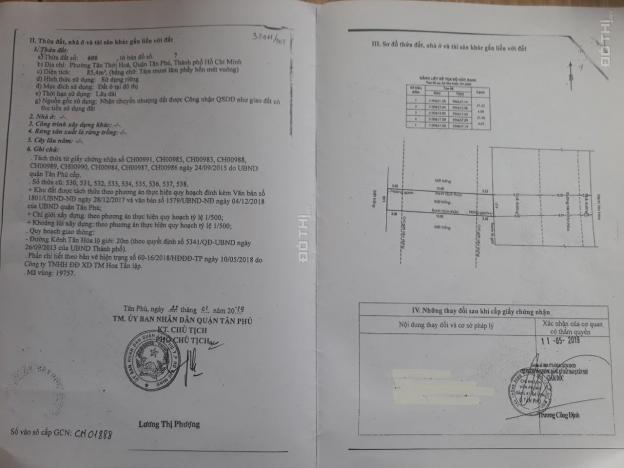 Bán đất thổ cư sổ hồng riêng MT Kênh Tân Hóa, phường Tân Thới Hòa, Tân Phú, DT 4x30m, giá 9.3 tỷ 12932712