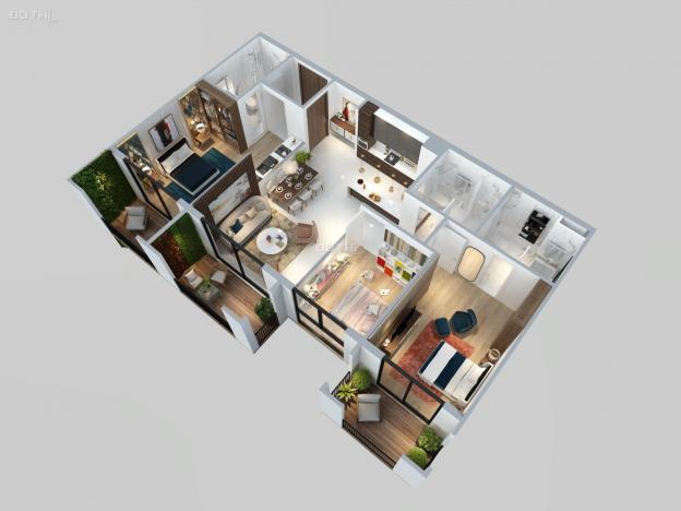 Bán căn hộ 3 phòng ngủ River Garden Residence trung tâm dự án Swan Bay 12953563