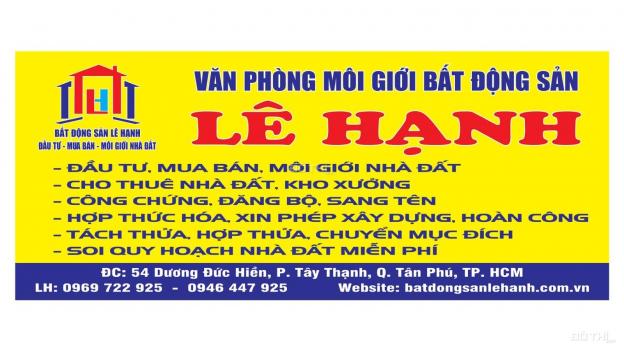 Bán 2 Lô Đất Liền Kề Hẻm 156 Nguyễn Hữu Dật P.Tây Thạnh Q,Tân Phú 4x15m Gía 5,5 Tỷ/1 Lô