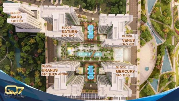 Căn hộ 2PN Q7 Saigon Riverside giá 2,1 tỷ đã có VAT, tầng đẹp view hồ bơi. LH: 0938257978 12960404