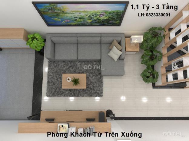 Bán nhà liền kề, thiết kế đẹp, 3 tầng giá 1,1 tỷ cách sân bay 2km tại Tân Trại, Phú Cường 12961500