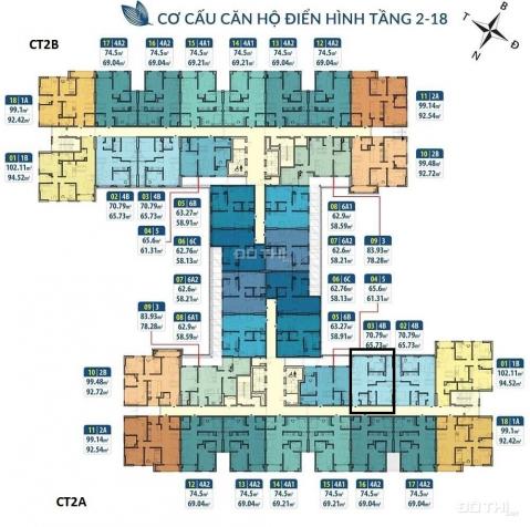 Chính chủ bán gấp căn hộ CC Hà Nội Homeland, căn 12, DT: 69m2, tòa CT1B, giá 1.45 tỷ. LH 0986854978 12966435
