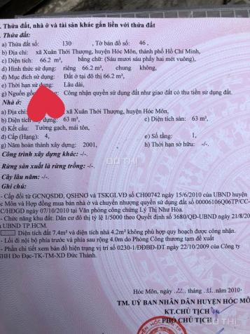 Bán nhà sổ hồng riêng đường Trần Văn Mười, Xuân Thới Thượng, Hóc Môn, diện tích 4x17m 12972191