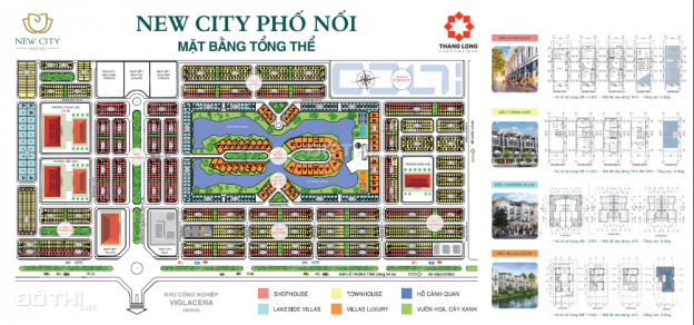 Bán nền shophouse dự án New City Phố Nối, DT: 102m2, giá: 10,8 tr/m2, LH: 0355.855.999 12977687