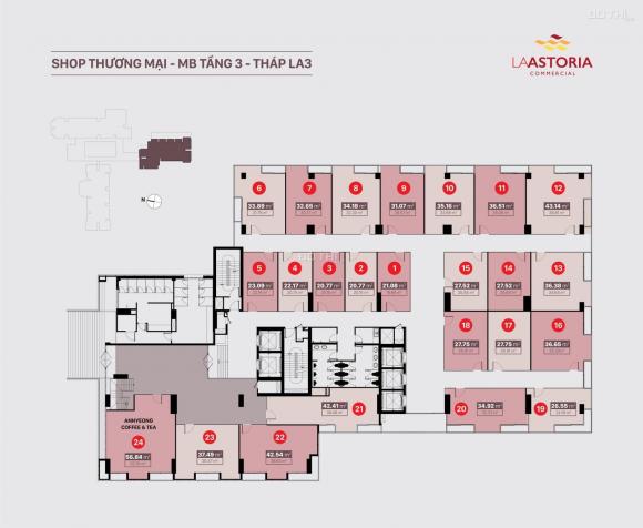 Bán căn hộ office La-Astoria 3, diện tích 15-43m2, giá từ 600 tr/căn. LH 0907782122 12978228