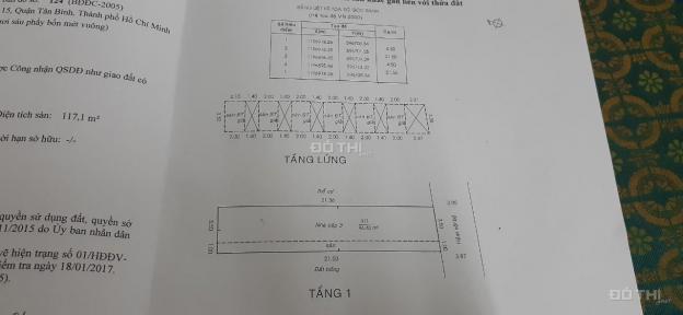 Cần bán dãy nhà gấp P15, Tân Bình. DT 97m2 có 6 phòng trọ 12978506