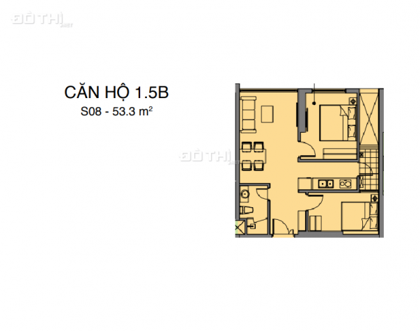Mipec Rubik 360 - căn hộ 2PN/53.3m2 chỉ với 2.2 tỷ, full nội thất. Vay LS 0% 12980996