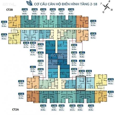 Có nhà cần bán tại dự án Hà Nội Homeland, căn 817, BC: Đông Nam, DT 69.04m2, 21 tr/m2. 0963922012 12991888