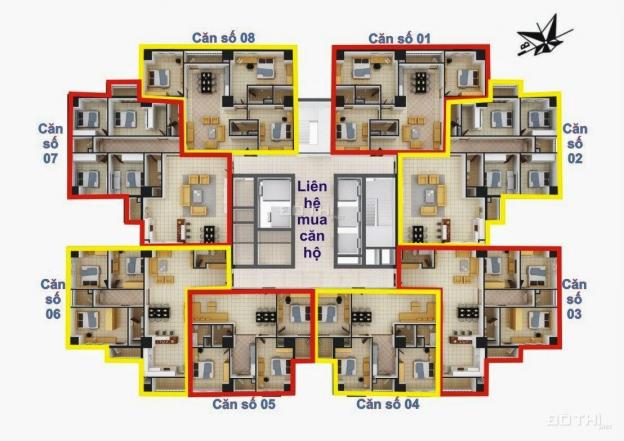 Căn hộ số 06 tòa 1A, tầng cao chung cư Vinaconex 7 12992190