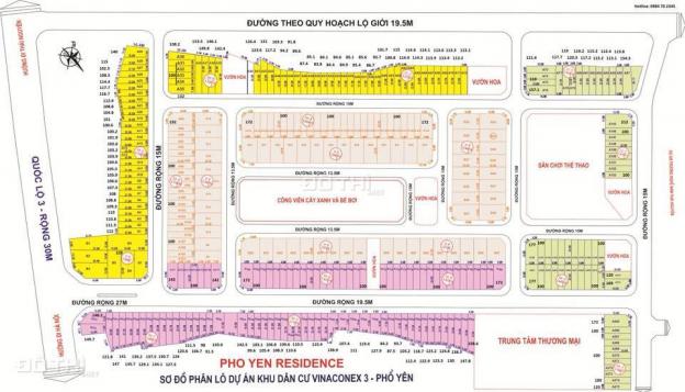 Bán đất dự án Phổ Yên Residence Thái Nguyên 13001154