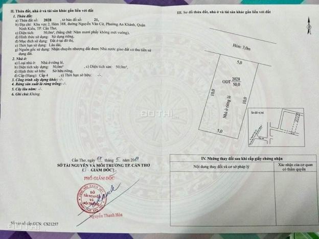 Bán nền thổ cư hẻm 388, Nguyễn Văn Cừ, An Khánh, Ninh Kiều giá 1,52 tỷ 13002659